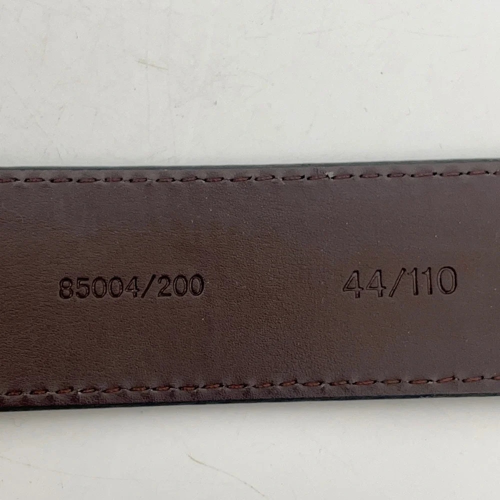 Mossy Oak Mens Brown Genuine Leather Belt Camo Patch‎ Silver Buckle Logo 49